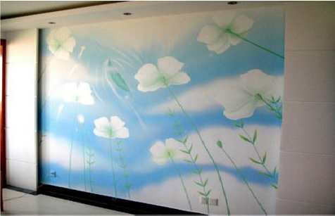 西充画墙绘怎么画好白云的蓬松感？