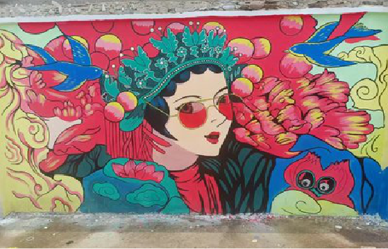 西充墙体彩绘-网红墙