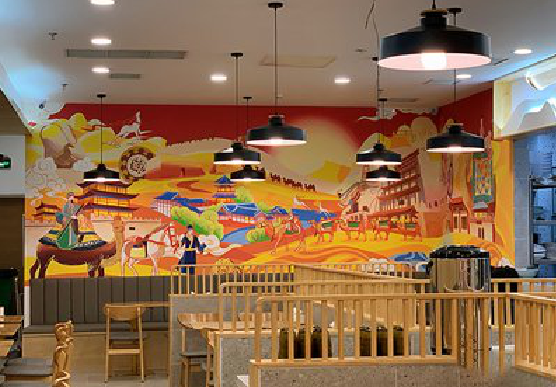 西充商业空间彩绘介绍。