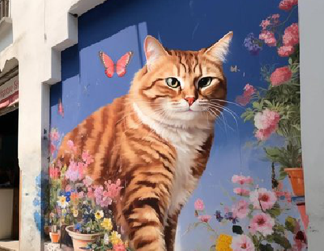 西充自己绘制有个性的手绘墙