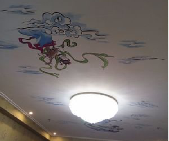 西充如何快速绘制天花板上的手绘墙？