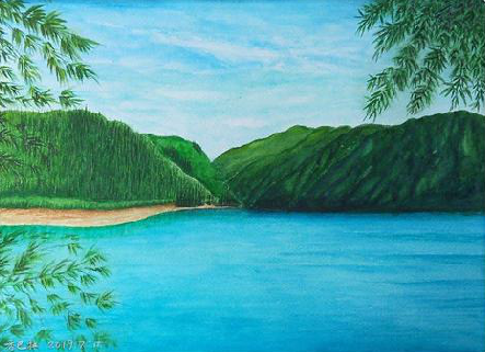 西充在墙绘中，如何绘画绿水青山？