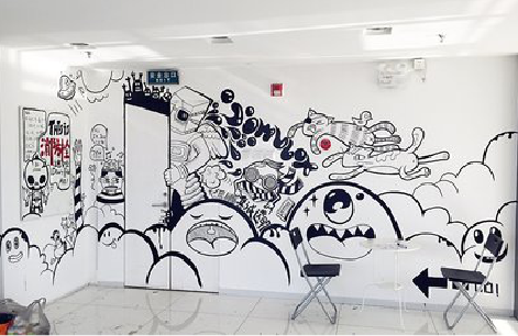 西充手绘墙并非传统涂鸦。