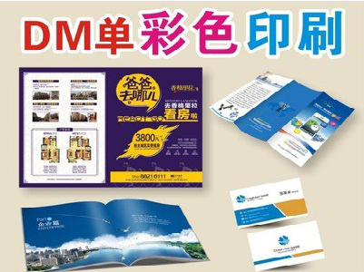 西充单页印刷，色彩搭配简单。
