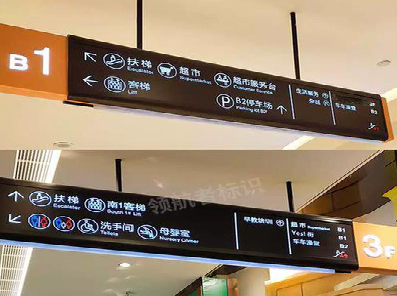 西充如何通过商场标识牌引导客流分布？