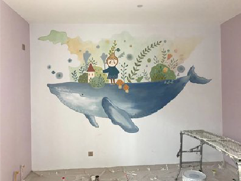 西充手绘墙的特点及优势。